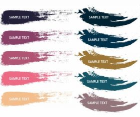 Colors codes templates grunge stroke vector