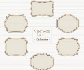Vintage label collection illustration vector