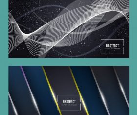 Decorative abstract backgrounds modern shiny dynamic vector