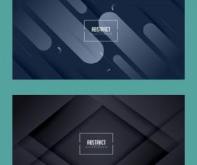 Decorative backgrounds abstract modern flat dark vector design