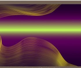 Shining colored dynamic waving lines 3d vector