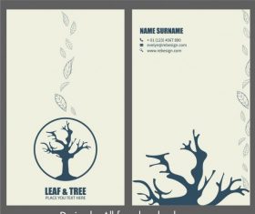 Business card template environment damage theme vector