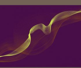 Decorative background dynamic 3d waving lines illustration vector