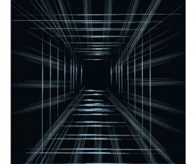 Technology background dark 3d geometric depth dynamic set vector