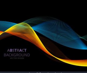 Technology background 3d dynamic waving vector