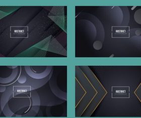 Abstract background templates modern dark geometric vector