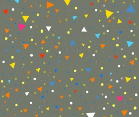 Decorative background colorful geometric triangle circles vector design
