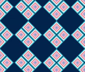 Decorative pattern delusive geometric colored flat vector