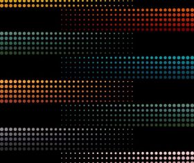 Decorative background colored circles lights effect horizontal layout vector