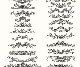 Document decorative elements collection shapes vector material