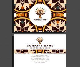 Business brochure template abstract ethnic vector