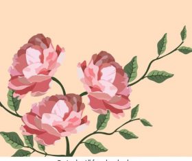 Botany painting colored classical vector