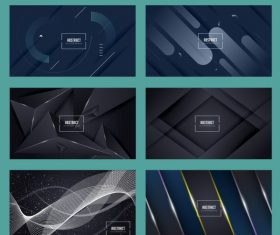 Abstract background templates modern dynamic geometric illustration vector