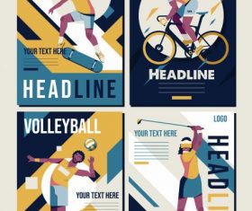 Typesetting newspaper vector templates 01 free download