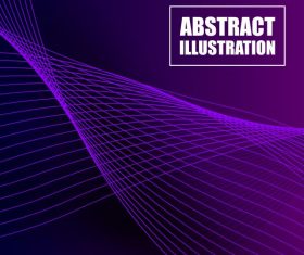 Decorative background violet 3d dynamic technology vector