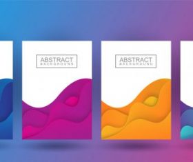Pastel color in wavy and gradient illustration vector