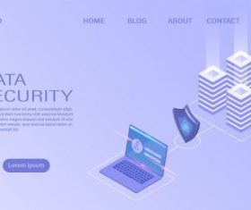 Data security concept vector