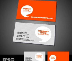 Business card templates vector 05