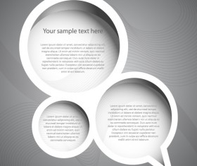 Exquisite Hollow Dialog box vector 05