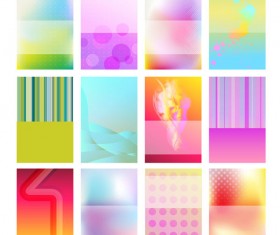 Brilliant Halation Card background vector 01