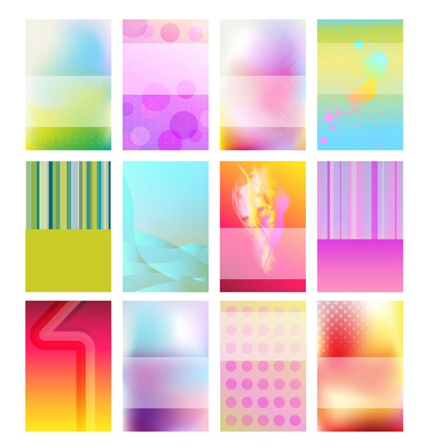 Brilliant Halation Card background vector 01