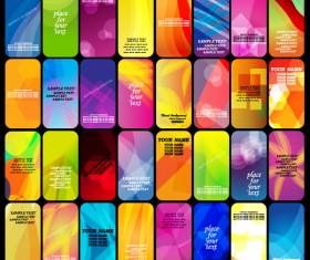 Brilliant Halation Card background vector 02