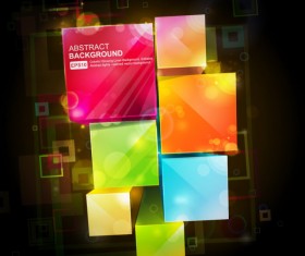 Brilliant Quadrate background 02 vector