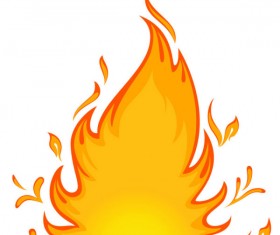 Cartoon Flame vector 01
