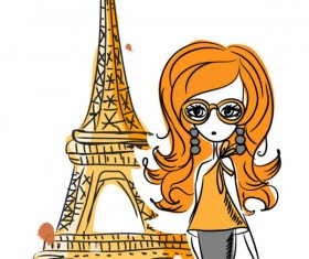 The line of draft Illustration background vector 02