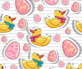 Cartoon Color Eggs Illustration vector 01