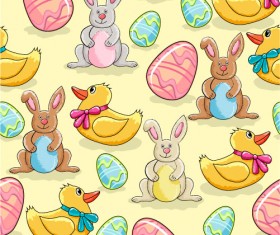 Cartoon Color Eggs Illustration vector 02