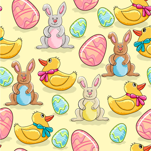 Cartoon Color Eggs Illustration vector 02