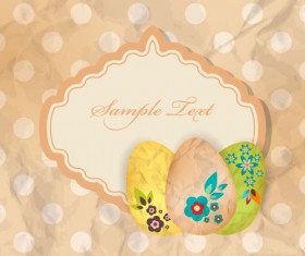 Cartoon Color Eggs Illustration background vector 02
