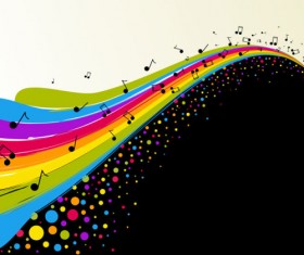 Color notes background 01 vector