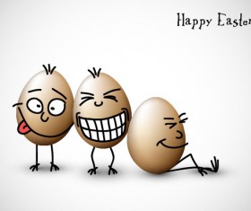 Funny Egg vector Set 03