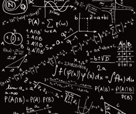 Mathematical formula Handwritten edition 02 vector