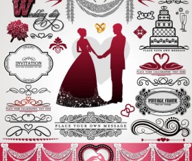 European style Decorative pattern Lacy vector 02