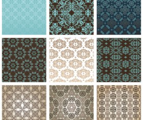 Exquisite Decorative pattern background 01 vector
