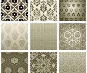 Exquisite Decorative pattern background 02 vector