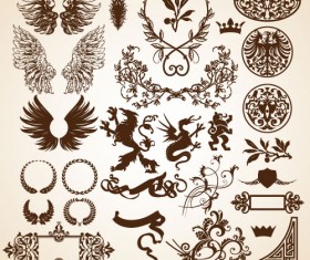 European style Decorative pattern Frame 01 vector