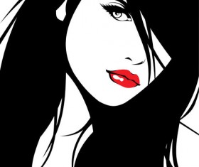 Belle Silhouette 01 vector