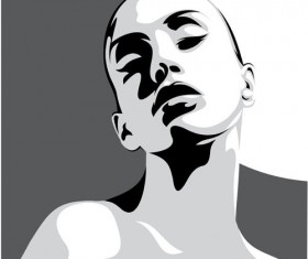 Belle Silhouette 02 vector