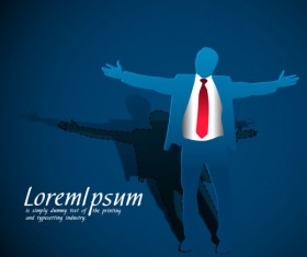 Origami personage Template 04 Vector