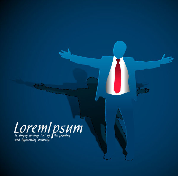 Origami personage Template 04 Vector