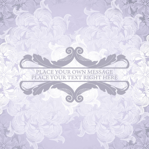 Floral  pattern Template 02 Vector