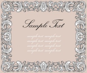 European style Decorative pattern Frame vector 01