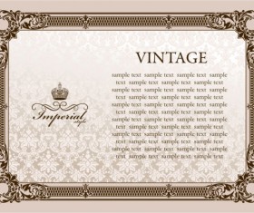 European style Decorative pattern Frame vector 05