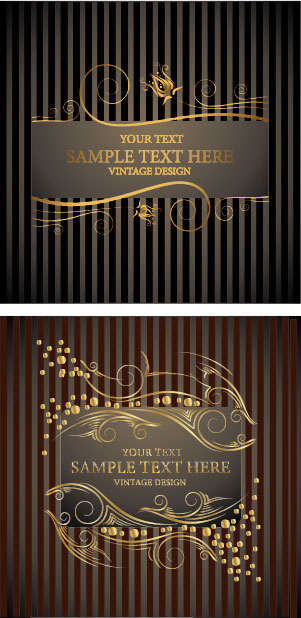European style Decorative pattern background vector 01