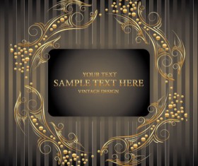 European style Decorative pattern background vector 03