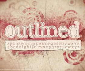 Decadent style font
